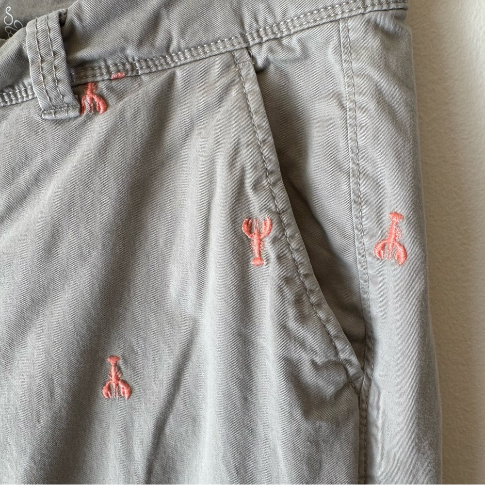 Women’s Sz14 khaki capris with coral lobsters 0010 - Picture 13 of 13